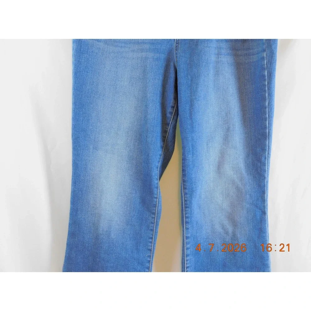 Style & Co Womens Straight‎ Crop Jeans Medium Wash Blue Denim Pants